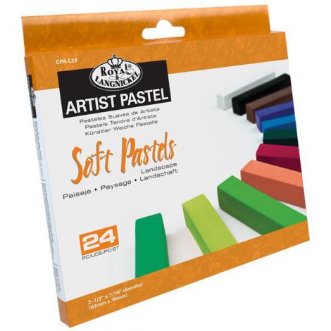 Pastele suche R&L Essentials, 24 kolory, Zielone